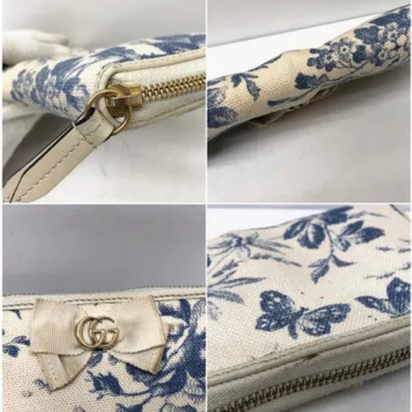 Gucci GG Marmont Long Wallet Wallet Floral Canvas Limited Edition - Picture 8 of 11